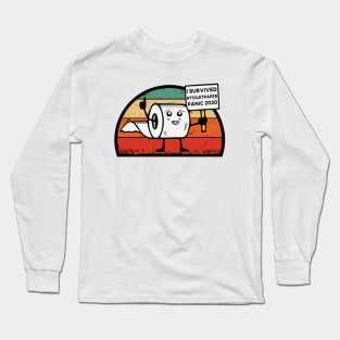 I Survived Toilet Paper Panic 2020 Long Sleeve T-Shirt